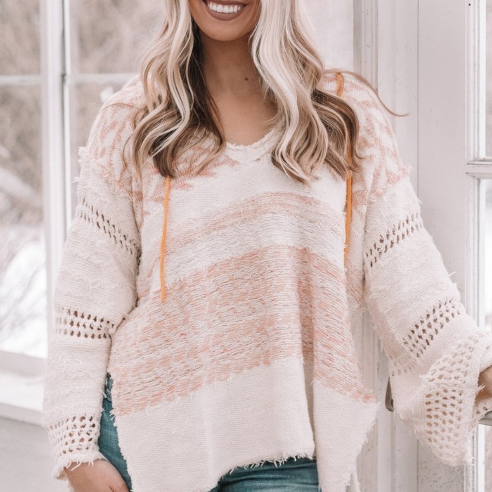 Free People Oversized Coastline Hoodie XS NWT - Picture 9 of 11